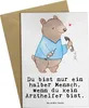 Mr. & Mrs. Panda Glückwunschkarte Arzthelfer Herz - Weiß - Produktbild-Vorschau 1