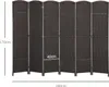 HOMCOM Paravento a 6 pannelli 240 x 170 cm Divisorio in Anteprima dell’immagine prodotto 3