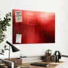 Magnettafel 90 x 60 cm „Vertikale Linien in Rot“ – Produktbild-Vorschau 4
