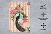 MuchoWow® Mauspad Mousepad Pfau - Rosa - Blumen 40x60 cm - Produktbild-Vorschau 2