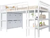 Letto a castello Merax 90x200 cm con contenitore e ampia Anteprima dell’immagine prodotto 6