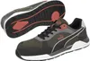 A pair of Puma safety shoes, one shown from the side and the other from the sole. Voir les images du produit