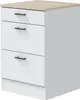 Dmora Küche Verbano Weiß 7 Regale, 4 Schubladen, Modular Produktbild-Vorschau 8