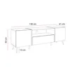 TV-Schrank ONYX LOFT auf Füßen 158 cm, schwarze Griffe Produktbild-Vorschau 3