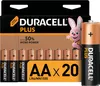 A pack of Duracell Plus AA batteries with a single battery shown in the foreground. Náhľad obrázku produktu