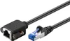 CAT 6A Verlängerungskabel, S/FTP (PiMF), schwarz Produktbild-Vorschau 1