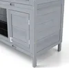 PawHut Hasenstall Kaninchenstall aus Holz mit 2 Etagen Produktbild-Vorschau 8