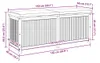 vidaXL Venkovní box na polštáře 150x50x60,5 cm z masivního Náhled obrázku produktu 8
