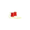 Two red plastic stilts with yellow ropes on a white background. Anteprima dell’immagine prodotto