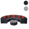 Poly-Rattan Garnitur rund HWC-E17, Garten-Set Sitzgruppe  Produktbild-Vorschau 8