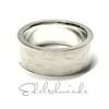 Bandring 925  matt Muster Schachbrett 8mm breit Silberring Produktbild-Vorschau 2