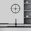 Opviq, Simple, Wanduhren, Schwarz, Metall, 49 x 49 cm Produktbild-Vorschau 3