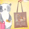 Mr. & Mrs. Panda Tote Bag Waldtiere Picknick - Braun Produktbild-Vorschau 2
