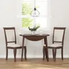 A dining set with two chairs and a table in a room with a window and blinds. Produktbild-Vorschau