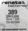 Renata SR1130W Batterie Silberoxyd Knopfzelle 1,55 V für Produktbild-Vorschau 2
