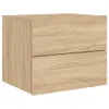 Comodino a parete con luci LED Rovere Sonoma Anteprima dell’immagine prodotto 3