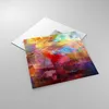 Bilder auf glas - Abstraktion modern - 50x50cm - Glasbilder Produktbild-Vorschau 2