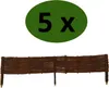 Set di 5 Palizzate in Salice 100x20 cm – Recinzione in Anteprima dell’immagine prodotto 2