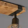 Spotleuchte Deckenlampe schwenkbar 2xE27 Metall-Holz Produktbild-Vorschau 6