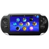 A handheld gaming console displaying its user interface with various game icons. Produktbild-Vorschau