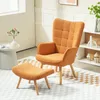 Fauteuil HOMCOM avec repose-pieds, fauteuil à oreilles à Voir les images du produit 2