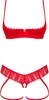 Obsessive - Set aperto Ingridia 2 pezzi - Rosso Anteprima dell’immagine prodotto 5