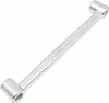 A silver-colored tool with two hexagonal sockets on a white background. Anteprima dell’immagine prodotto