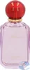 A perfume bottle with a red cap and pink liquid. Voir les images du produit