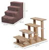 PawHut honden trap, 4 treden, afneembare bekleding, 44 cm, Productafbeelding-voorbeeld 3