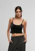 Urban Classics Top Damen Ladies Short Velvet Top schwarz XS Produktbild-Vorschau 6
