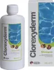 A bottle and its box packaging for Clorexyderm Shampoo, displayed side-by-side against a white background. Produktbild-Vorschau