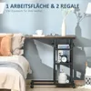 HOMCOM Beistelltisch Couchtisch mit Rollen höhenverstellbar Produktbild-Vorschau 5