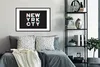MuchoWow® MuchoWow® Gerahmtes Poster New York - Stadt - Rot Produktbild-Vorschau 2
