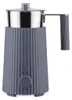 Alessi Milchaufschäumer Plissé - Grau - Michele de Lucchi - Produktbild-Vorschau 1