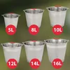 KOTARBAU® Seau à Cendre Acier Inoxydable 14 L Argent Seau Voir les images du produit 9