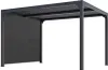 Pergola Bioclimatique Aluminium Gris Anthracite avec Rideau Voir les images du produit 1