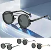 1–9 Gänge verstellbare Tönung Sonnenbrille Retro runde Produktbild-Vorschau 2