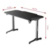 A gaming desk with dimensions indicated. Produktbild-Vorschau