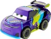A purple toy race car with green and blue accents. Podgląd zdjęcia produktu