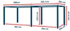 PRIMEYARD Pergola bioclimatica 3x7 m Pali e tetto a lamelle Anteprima dell’immagine prodotto 2