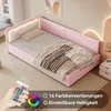 MODFU Canapé-Lit Simple 90x200 Cm, Avec LED Intégrées, Voir les images du produit 3