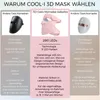 Cool-i® 3D LED Gesichtsmaske – 9 Lichtfarben, kabellos mit Produktbild-Vorschau 4