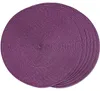 Set van 6 Ronde Gevlochten Placemat voor Eettafel 38 cm Productafbeelding-voorbeeld 1