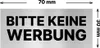 3x Sticker Aufkleber Keine Werbung einwerfen Briefkasten Produktbild-Vorschau 3