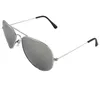 Pilotenbrille - Sonnenbrille - L - silber verspiegelt Produktbild-Vorschau 2
