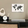 MuchoWow® Poster Weltkarte - Zahlen - Weiß 30x20 cm - Produktbild-Vorschau 3