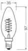 Osram AC41917, 3,4 W, 25 W, E14, 250 lm, 15000 h, Warmes Produktbild-Vorschau 3