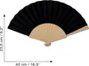 Fächer - Wedel - faltbarer Fächer - Handfächer - schwarz Produktbild-Vorschau 5