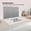 KitchenYeah© Herdabdeckplatte Zitat - Erst Kaffee, dann Produktbild-Vorschau 3