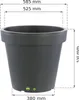 Großartig Blumentopf Übertopf Groß 55 Liter Blumenkübel 58 Produktbild-Vorschau 3